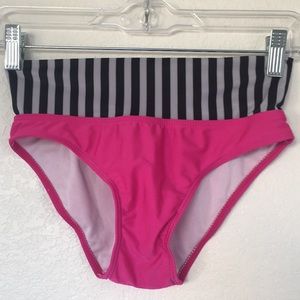 Small Pink and stripes. bathing suit bottoms